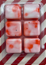 Load image into Gallery viewer, Swirly Candy Cane Soy Wax Scented Clamshell Melt